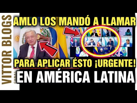 🔴AMLO LOS MANDÓ A LLAMAR PARA APLICAR ÉSTO! ¡URGENTE! EN AMÉRICA LATINA