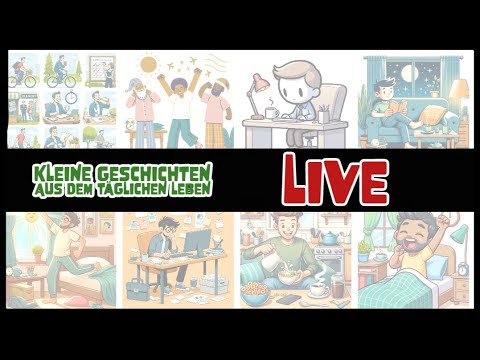 Deutsche Geschichte A1-B1 - LIVE #deutschlernen #hörenlesenverstehen #lesenlernen