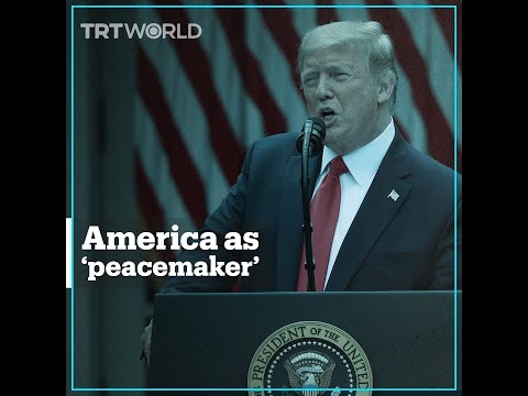 Trump lauds US&#039; role towards peace in the Middle East