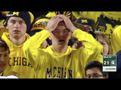 Michigan State Beats Michigan On Punter&#039;s Fumble On Last Play Of The Game (HD)