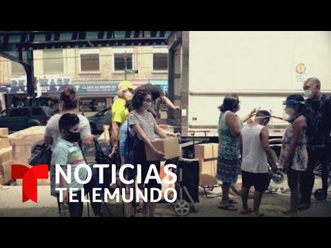 La pandemia aumenta la demanda en los bancos de alimentos | Noticias Telemundo
