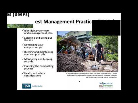 Webinar: Community Composting Done Right: A Guide to Best Management Practices