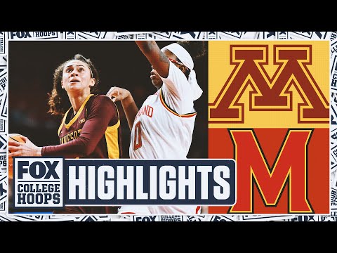 No. 24 Minnesota Golden Gophers vs. No. 8 Maryland Terrapins Highlights | FOX College Hoops