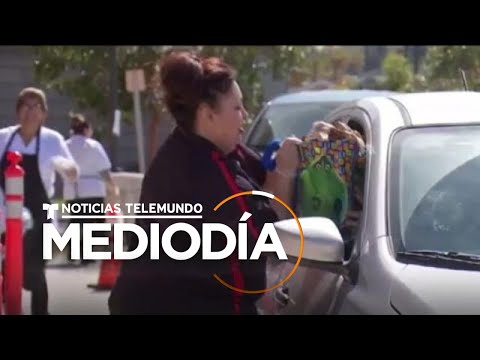 Empiezan a distribuir comida gratuita para personas de escasos recursos | Noticias Telemundo