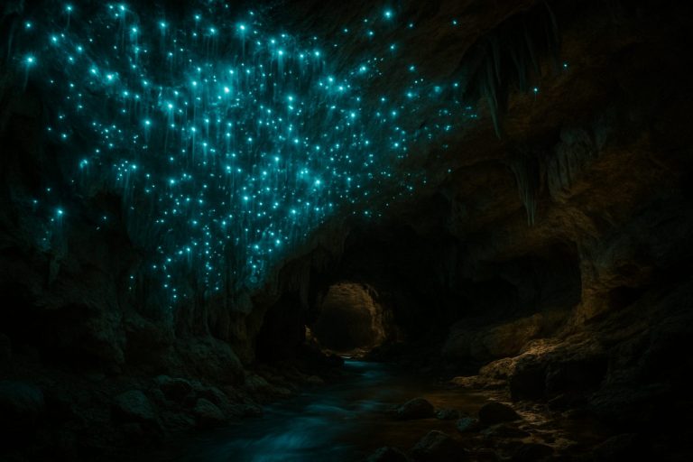 Grottes de vers luisants : Le spectacle de lumière éblouissant de la nature sous terre