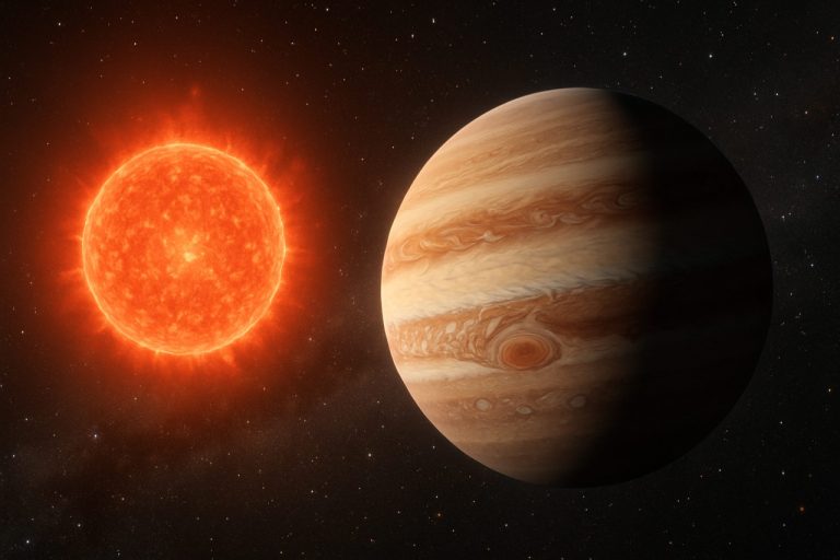 赤い矮星が驚くべき巨大惑星の発見でルールを破る